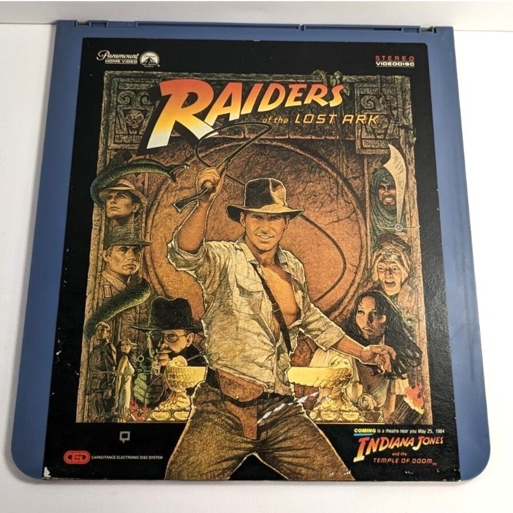 Raiders of the Lost Ark RCA SelectaVision CED VideoDisc Indiana Jones 1981